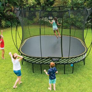 Uniprime Trampoline Stakes U Shaped Anchors Heavy Duty Metal - Long Trampolines Ground Wind Stakes for Soccer Goals, Camping Tents, Garden Decoration (4pcs)